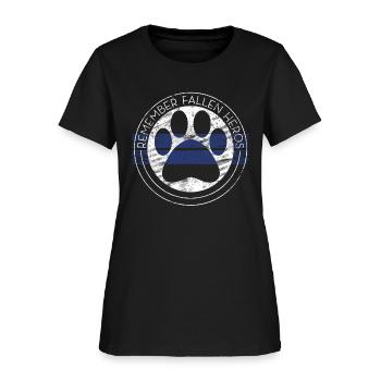 Police Memorial Police K9 Fallen Heroes K9 Police Shirt - Women's T-Shirt - black - Front