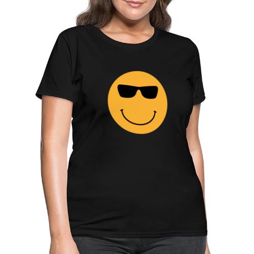 Orange Face with Sunglasses - Women's T-Shirt