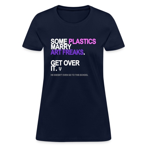some plastics marry art freaks black shi - Women's T-Shirt