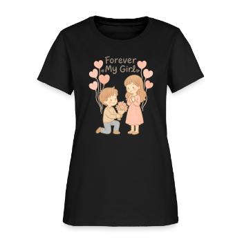 Girlfriend Birthday, Girlfriend Birthday - Women's T-Shirt - black - Front