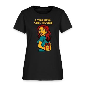 Girlfriend Birthday, Girlfriend Birthday - Women's T-Shirt - black - Front