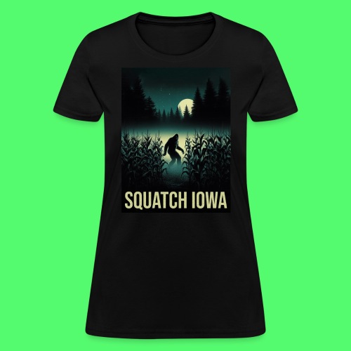 Squatch Iowa Poster - Women's T-Shirt