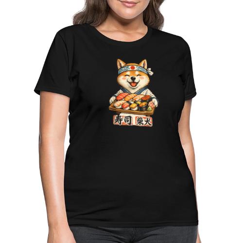 Funny Shiba Inu Sushi Kawaii Dog Tee - Women's T-Shirt