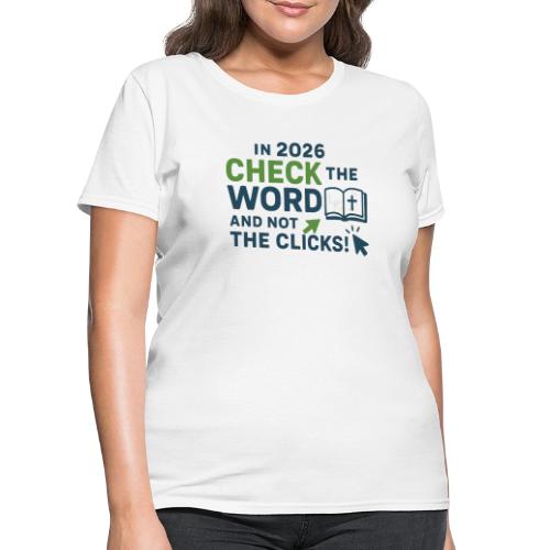 Color Word Clicks 2026 Background - Women's T-Shirt