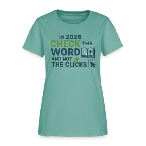 Color Word Clicks 2026 Background - Women's T-Shirt