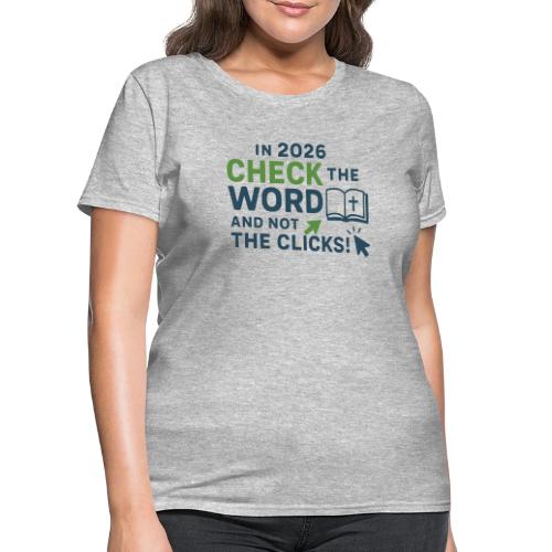Color Word Clicks 2026 Background - Women's T-Shirt
