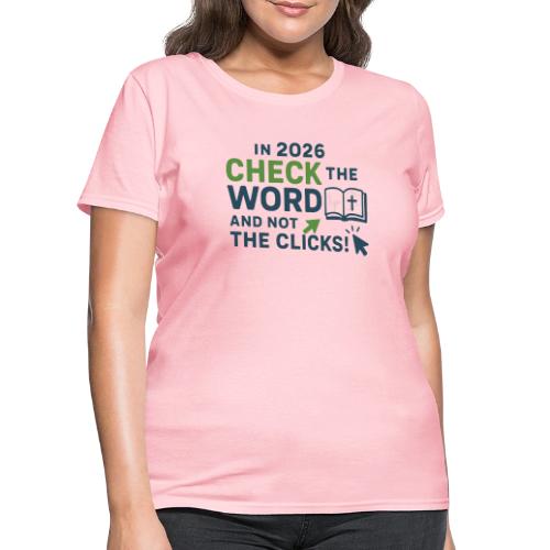 Color Word Clicks 2026 Background - Women's T-Shirt
