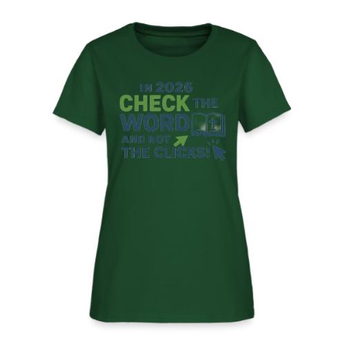 Color Word Clicks 2026 Background - Women's T-Shirt