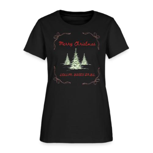 Beautiful Green Christmas Tree Graphic - Women's T-Shirt