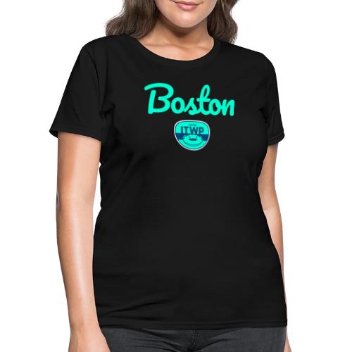 Classic Boston Baseball Script - Women's T-Shirt