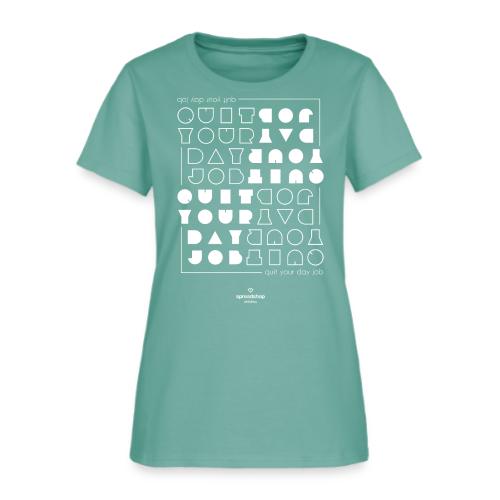 Quit upside white - Women's T-Shirt