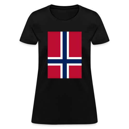 True Norwegian Black Metal (Norway Flag Upright) - Women's T-Shirt