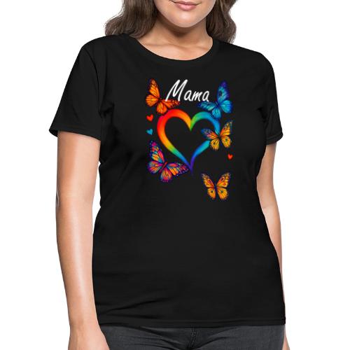 Mama Heart Personalized Kids’ Names gift - Women's T-Shirt