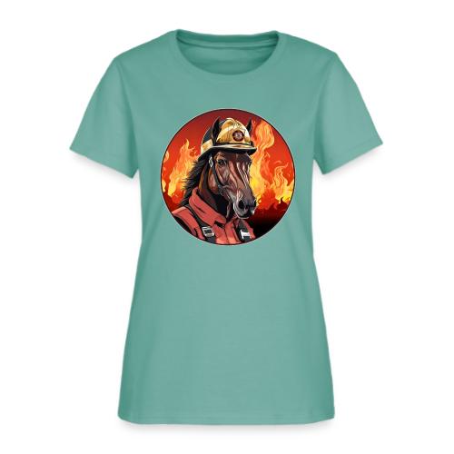 Horses Firefighter / fireman horse - Women's T-Shirt
