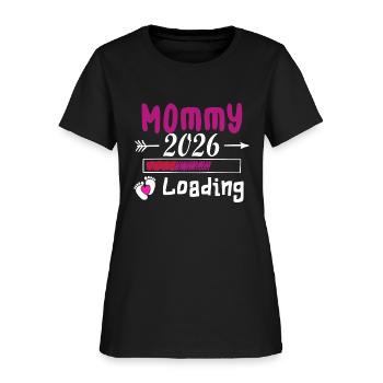 Future Mommy 2026 Loading Joyful Journey - Women's T-Shirt - black - Front