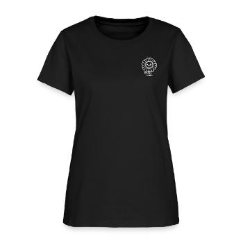 flower character - Women's T-Shirt - black - Front