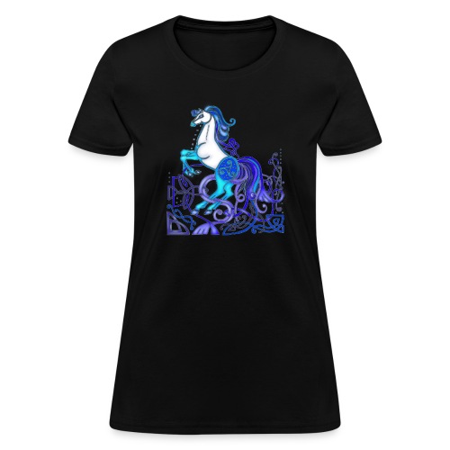 Celtic Horse Silver Blue - Women's T-Shirt