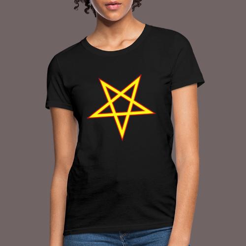 Pentagram Pentacle 2-tone vector - Women's T-Shirt