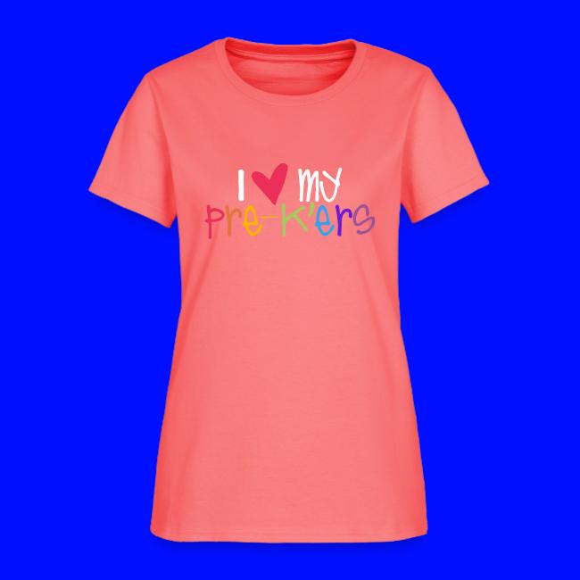 I Love My Pre-K'ers Teacher T-Shirts
