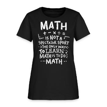 Math Teacher - Women's T-Shirt - black - Front