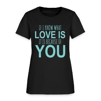 crazy girlfriend love gift - Women's T-Shirt - black - Front