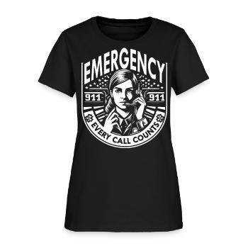 Emergency 911 Every Call Counts - Women's T-Shirt - black - Front