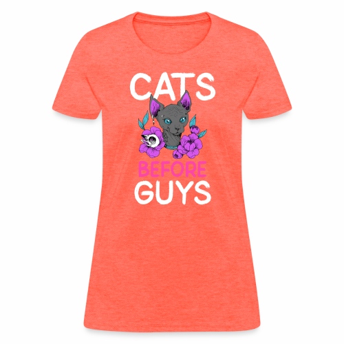 punk cats before guys heart anti valentines day - Women's T-Shirt