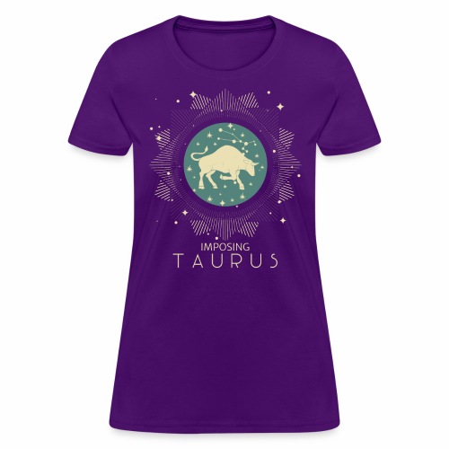 Zodiac Taurus Constellation Bull Star Sign May - Women's T-Shirt
