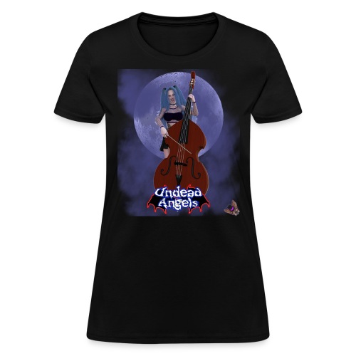 Undead Angels: Vampire Bassist Ashley Full Moon - Women's T-Shirt