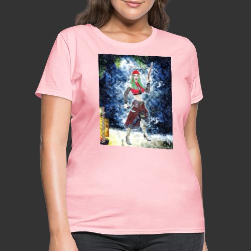 Undead Angel Vampire Pirate Jada F001 - Women's T-Shirt