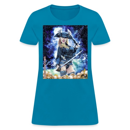 Undead Angel Vampire Pirate Rusila F006-NS - Women's T-Shirt
