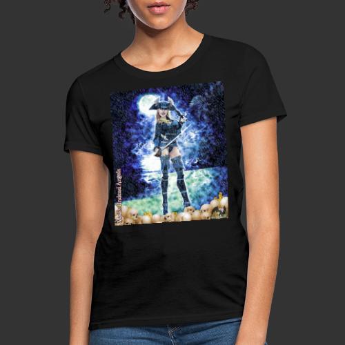 Undead Angel Vampire Pirate Rusila F005-NS - Women's T-Shirt