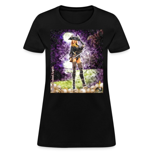 Undead Angel Vampire Pirate Rusila F005B-PH - Women's T-Shirt