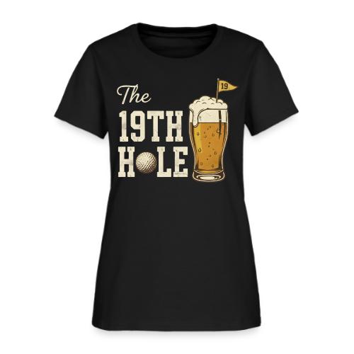 Golf Lover T-Shirt: The 19th Hole Beer Design - Women's T-Shirt