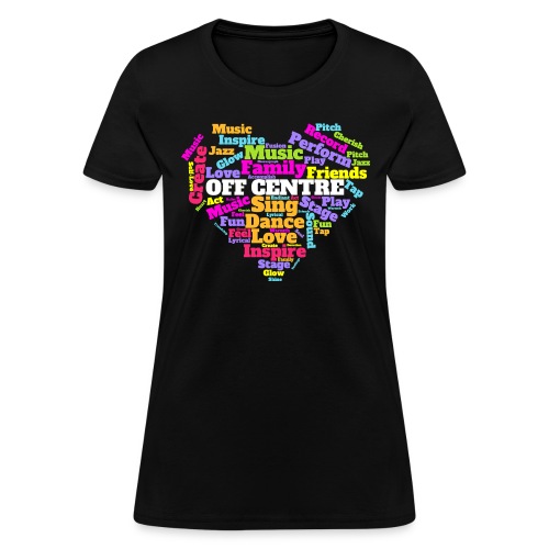 Off Centre Word Cloud - Women's T-Shirt