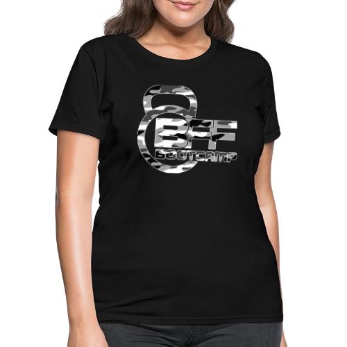 BFF Bootcamp Logo -Camo - Women's T-Shirt