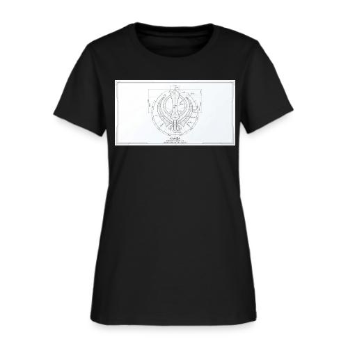 Khanda architectural Drawing - Women's T-Shirt