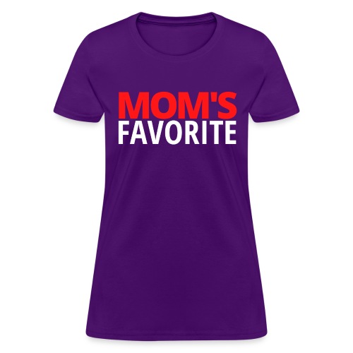 Mom's Favorite (red & white version) - Women's T-Shirt