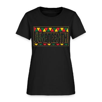 Juneteenth Poster Art Apparel - Women's T-Shirt - black - Front