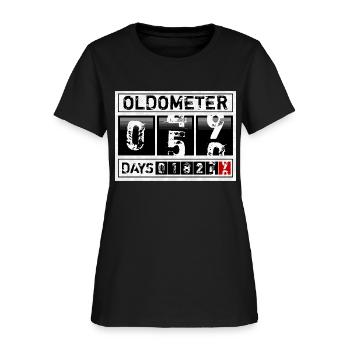 Funny 50Th Birthday 50 Years Oldometer - Women's T-Shirt - black - Front