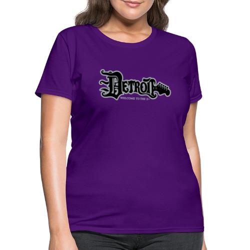 DETROIT GUITAR WTTD BLK SLR REG FONT - Women's T-Shirt