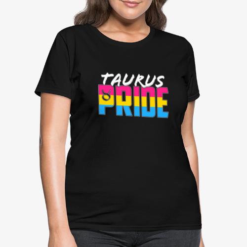 Taurus Pansexual Pride Flag Zodiac Sign - Women's T-Shirt