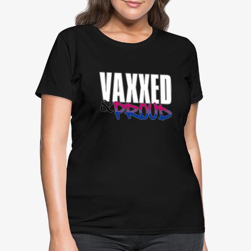 Vaxxed & Proud Bisexual Pride Flag - Women's T-Shirt
