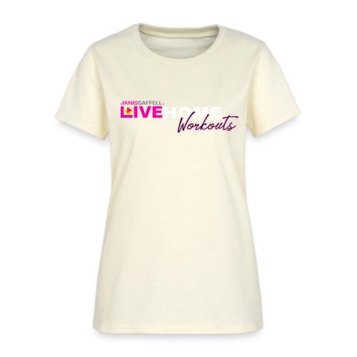 JANIS SAFFELL LIVE HOME WORKOUTS - Women's T-Shirt