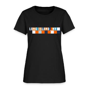 Long Island NY Pattern - Women's T-Shirt - black - Front