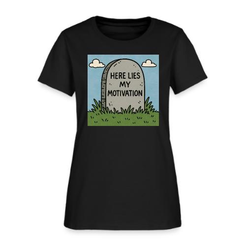 Motivations Cartoon Tombstone - Women's T-Shirt