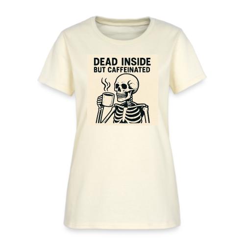 Skeleton Sipping Coffee - Women's T-Shirt
