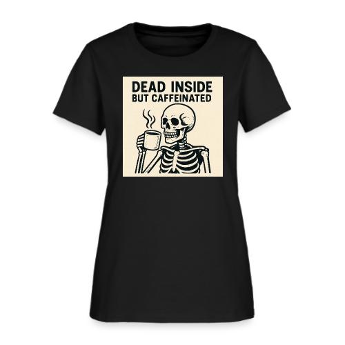 Skeleton Sipping Coffee - Women's T-Shirt