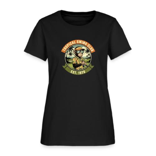 Retro Monkey Golf Tee 70s Vintage Style Gift - Women's T-Shirt