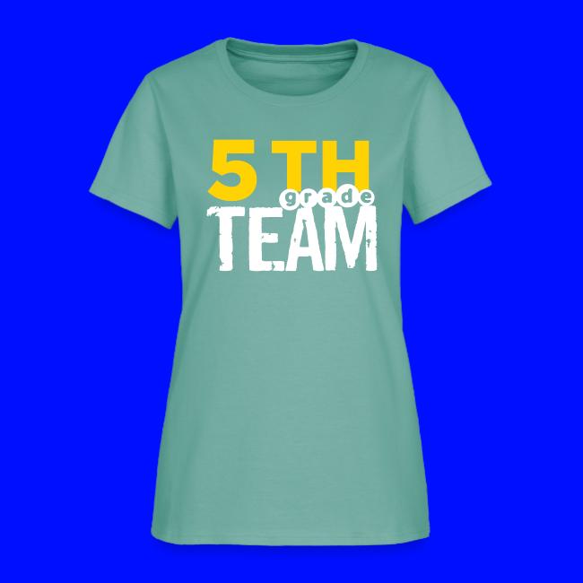 Bold 5th Grade Team Teacher T-Shirts